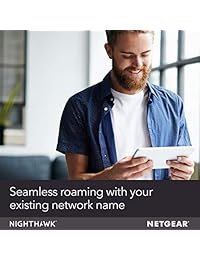 NETGEAR Nighthawk Mesh X6S - Extensor de malla WiFi con banda triple, sin costuras, nombre WiFi, modo punto de acceso, funciona con cualquier router WiFi (EX8000)