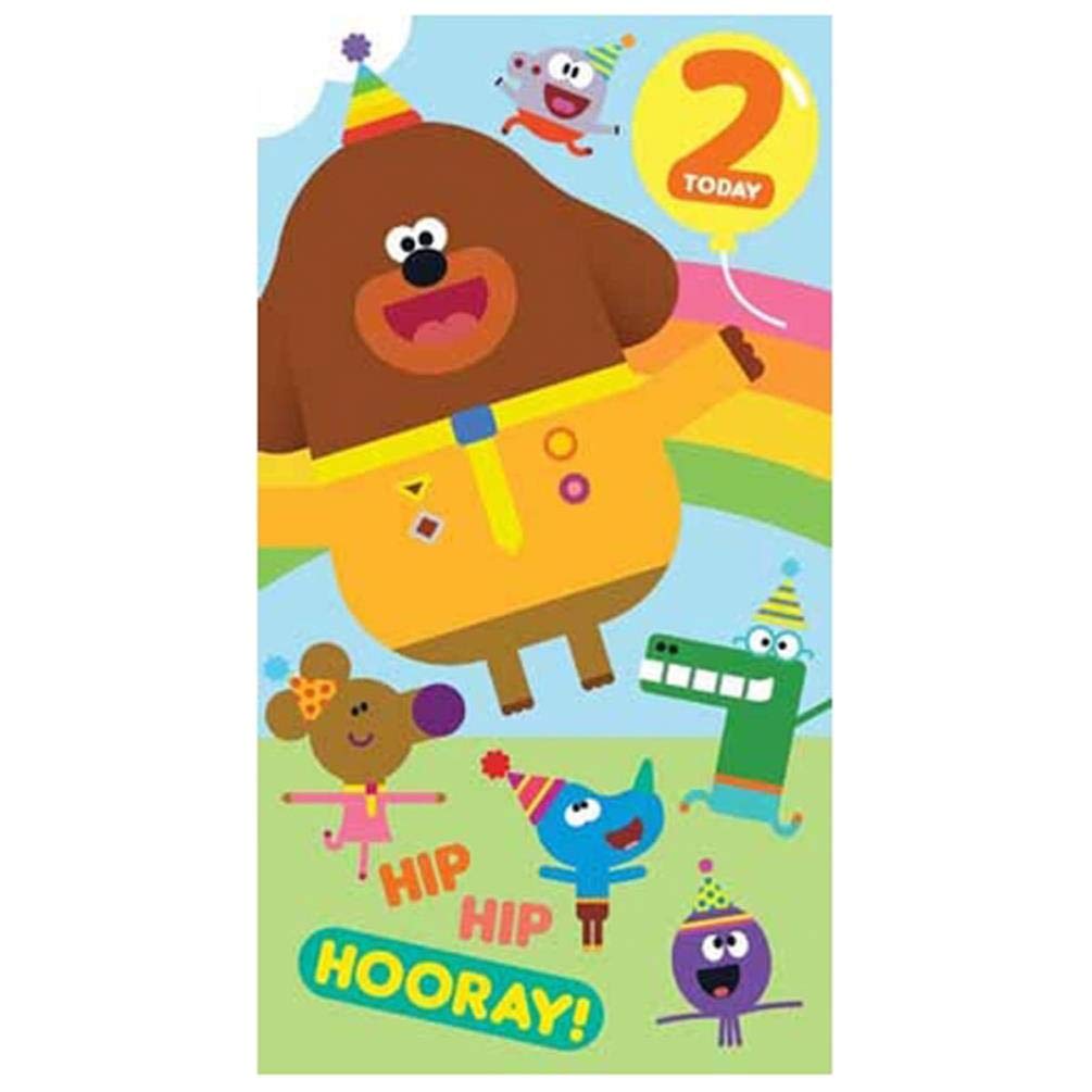Hey Duggee HD001 Age 2 Birthday Card