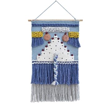 Doubl Kis Wolle Handgemacht Gewebte Makramee Wandbehang Schick