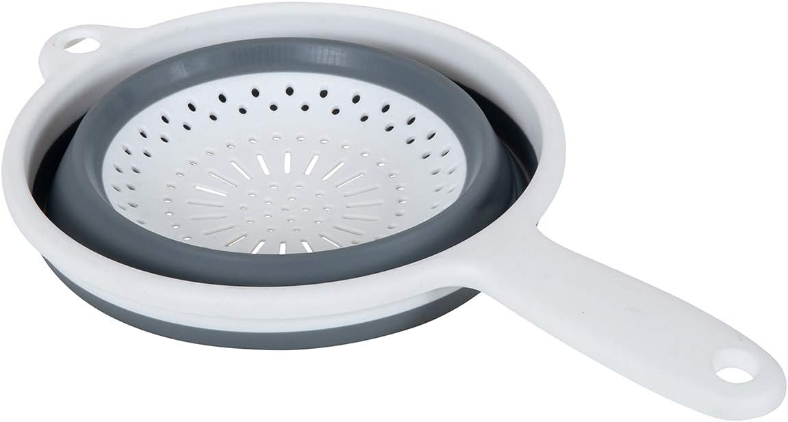 Addis 517522 "Pop & Store Collapsible Food Colander with Handle, White and Grey, 34 x 20 x 3 cm - Image 3