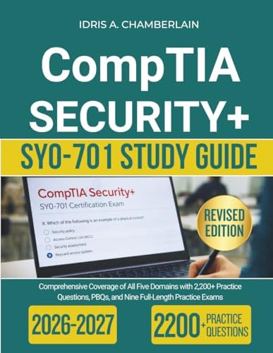 Amazon.com: CompTIA Security+ Study Guide 2026-2027: An Exam-Ready