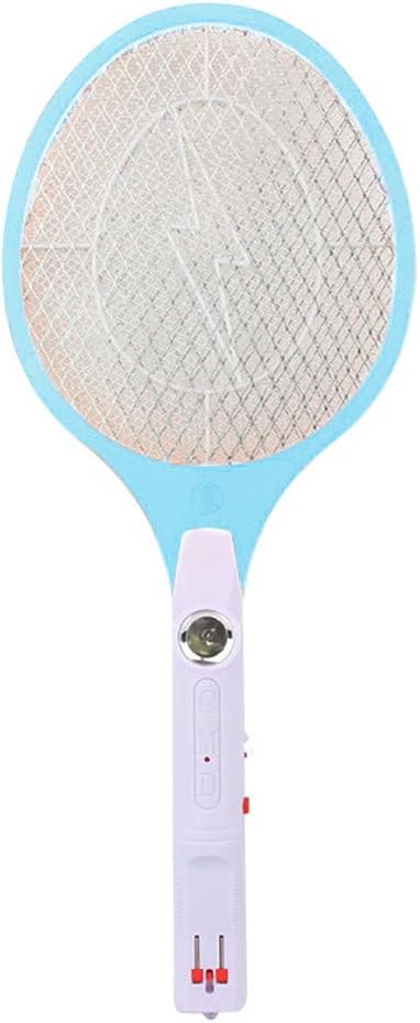 fang FANS The Executioner Fly Swatter Wasp Bug Mosquito Swatter, Mosquito Killer Electric Tennis Bat Handheld Racket Insect Fly Bug Wasp Swatter. (Sky Blue)