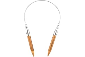 Mdoker Bamboo Circular Knitting Needle Size 15 16 Inch Circular Knitting Needles for Handmade Knitting DIY and Any Weaven Yarn Projects(US Size 15,10mm)