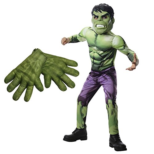 Avengers Assemble Deluxe Hulk Costume Bundle Set - Child Large