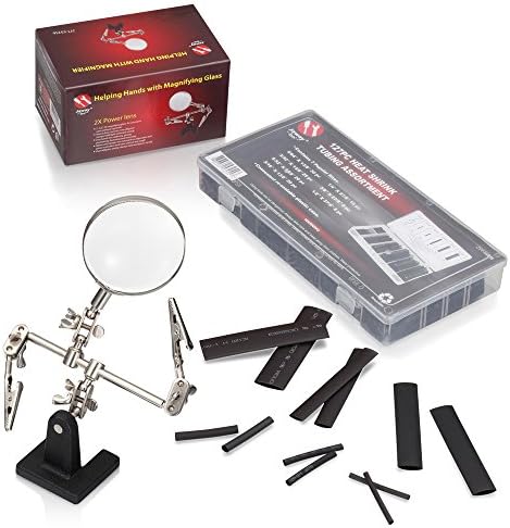 JawayTool 128 Pieces Assortment Heat Shrink Tube Wire Wrap Kit Electrical Connection Cable Sleeve Tubing Sets