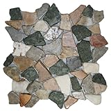 Glazed Autumn Mosaic Tile 1 sq.ft. (Mesh Mounted)