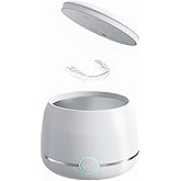 USRIXITECH Ultrasonic Retainer Cleaner Machine Pro, Quickly Completes Denture Brushing and Bathing, Deep Cleaning, and Effectively Prevents Aligner Discoloration - White