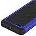 ZTE Maven 2 case, ZTE Prestige case, ZTE Sonata 3 case, NOKEA [Shock Absorption] Hybrid Armor Defender Protective Case Cover for ZTE Avid Plus / Chapel N9132 Z828 Z832 Z831 (Black Blue)