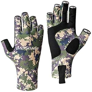 Bassdash Altimate Mitaines De Protection Solaire Upf 50+ Pour Homme Et Femme Pour Kayak, Pagaie, Randonnée, Cyclisme, Conduite, Tir, Entraînement