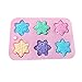 Cilected 6 Different Varieties Snowflake Silicone Bath Bomb Mold For Christmas Holiday Pink
