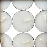 Requisite Needs 100 Tea Light Candles 8 Hour Burn Time White Unscented view 2