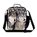 Creativebags Travel Cooler Lunch Bags Tote Box Container with Water Pocket for School Boys Girls Men Women Outdoor Work Office