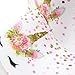 Gold Foil Unicorn Printed Grosgrain Ribbon 3