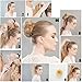 QY Extra Large Size Hair Mesh Chignon Donut To Make The Most Round Largest Doughnuts Hair Bun For Long Thick Hair, Light Beige Color