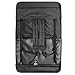 KHOMO GEAR Stadium Bleacher and Bench Seat Chair with Removable Pockets Padded Reclining Cushion and Armrest and Carry Straps - Black