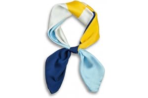 corciova Women’s Square Scarf 27.5 in (70 x 70 cm), Satin-Feel Polyester, Lightweight Fashion Scarf for Hair, Neck and Bag
