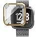 Fitbit Versa Protector Case Cover, Full Frame Screen Protector Soft Slim TPU Shell Case Flexible Anti-Scratch Bumper Cover for Fitbit Versa Fitness Smart Watch, Women & Men
