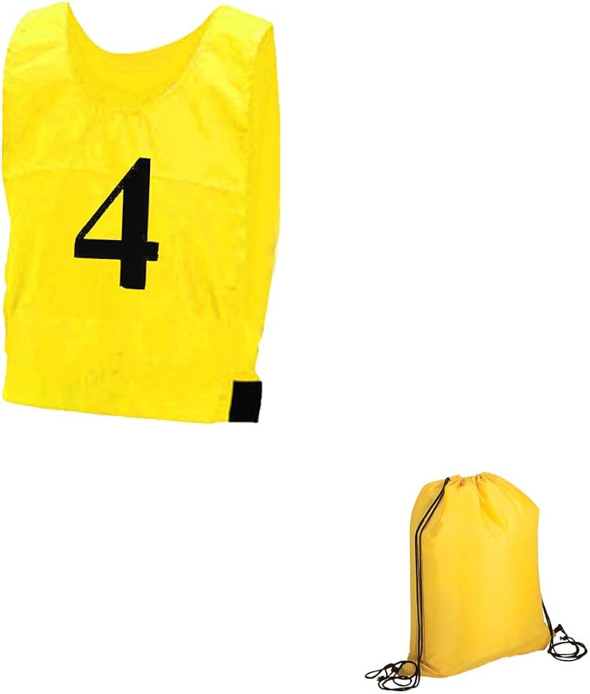 New Junior Sports Training Football Numbered Bibs Mens Outdoor Rugby