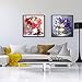 Aneco 4 Pack 5D Full Drill DIY Diamond Painting Kit Flowers Rhinestone Painting Embroidery for Art Craft DIY Home Decoration