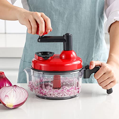 Geedel Hand Food Chopper, Vegetable Quick Chopper Manual Food Processor