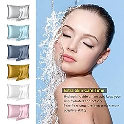 Silk Pillow Cases 2 Pack, Mulberry Silk Pillowcases