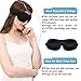 KAMOSSA Sleep Mask, Contoured Sleeping Eye Mask, Free Earplugs & Carry Bag (Black)