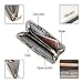Aitbags Silver Glitter Designer Plus Slim Wallets Purses for Fashion Women and Beautiful Teen Girls