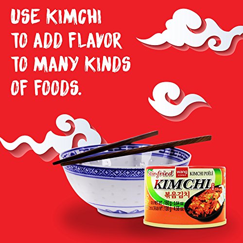 Korean Stir Fried Kimchi, Authentic Canned Napa Cabbage Original Tasteful Stir-Fry Kim Chi, Vegan Gluten Free No Preservatives - 5.64 oz/can (3 Count)