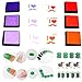 LOVOUS 20 Colors Rainbow Craft Finger Ink pads for Rubber Stamps Card Making Preschool Kids Finger Painting Training Washable Ink Pad Non-toxic