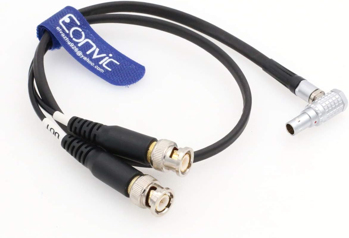 Eonvic Right Angle 0B 5 Pin Male to BNC TIME Code Input Output Cable for Sound Devices XL LB2 - Image 3