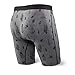SAXX UNDERWEAR Men's Vibe Long Leg Modern Fit Dark Charcoal/Lucky Sailor Underwear