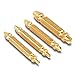 Damaged Screw Remover, Gentan easy out screw extractor set.Made Of H.S.S. 4341#, the Hardness Is 62-63hrc,Set of 4 Stripped Screw Removers - Gold