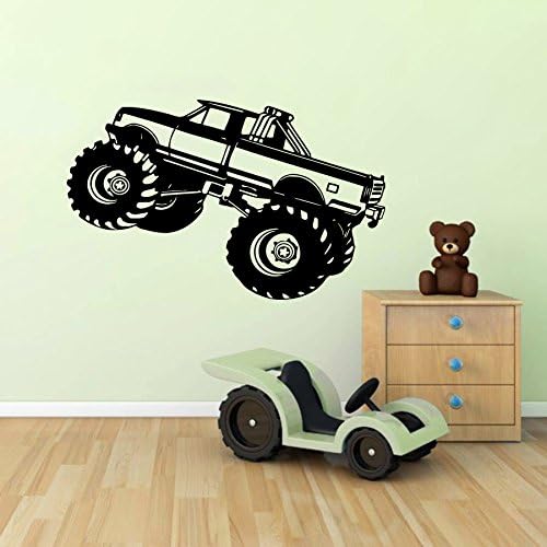 Wall Decals Monster Truck Car SUV Kids Children Nursery Boys Room Bathroom Vinyl Sticker Wall Decor Murals Wall Decal