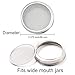Sprouting Jar Lids and Stands, Sprouting Kit Stainless Steel for 32 Oz Wide Mouth Mason Jar and Phone iPad Tablet (2PCS Lids + 2PCS Stands) by Lanting