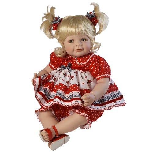 Adora 20' Baby Doll Ladybug! Ladybug! Green Eyes/Blonde Hair