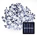 LE Christmas 50 LED Solar Flower Fairy String Lights, 23ft, Waterproof, Portable, Light Sensor, Outdoor Indoor Wedding Party Patio Holiday Celebration Festival Thanksgiving Decoration (Daylight White)