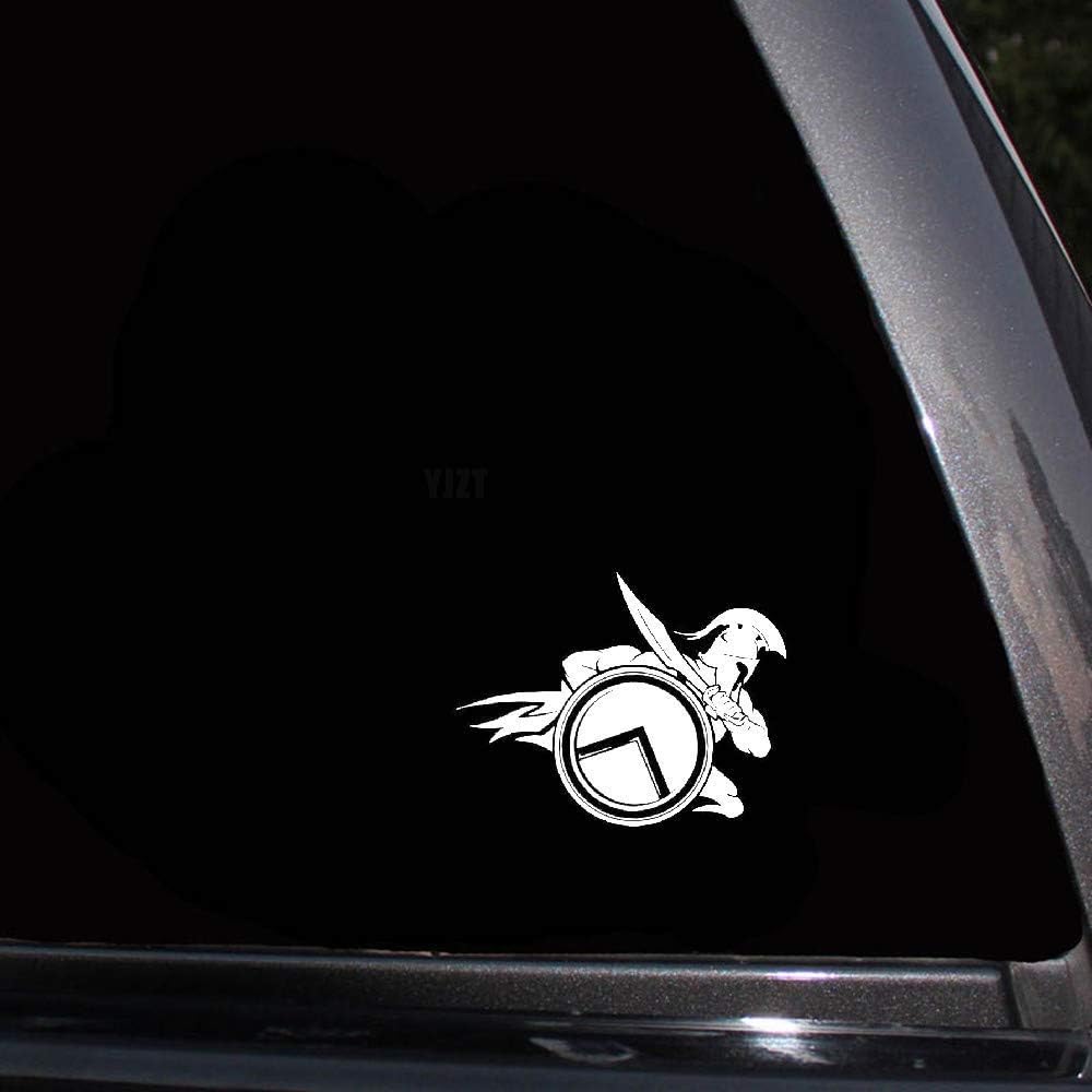 Yasrt 13.5x10.4cm Roman Dash Fighting serious Soldier Warrior Covering The Body car Sticker Decal for car Laptop Window Sticker