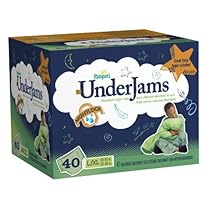 Pampers UnderJams Absorbent Nightwear Size 8, Big Pack Boy, 40 Count