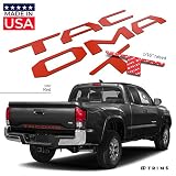 BDTrims Tailgate Raised Letters Compatible with 2016-2020 Tacoma Models (Red)