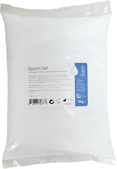 Intralabs Epsom Salt Food Grade Magnesium Chemically Pure 2Kg Bath Muscle