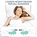 Villsure Cervical Memory Foam Pillow, Contour Neck Pillow Orthopedic Pillow for Neck Pain, Ergonomic Sleeping Pillows for Side, Back and Stomach Sleepers with Extra Premium Pillowcase