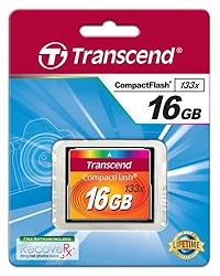 Transcend 16GB CompactFlash Memory Card 133x