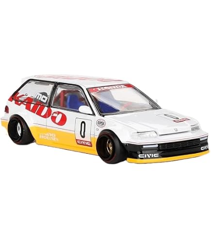Kaido House Honda Civic (EF) Kaido Works V2 by Mini GT in Red 156