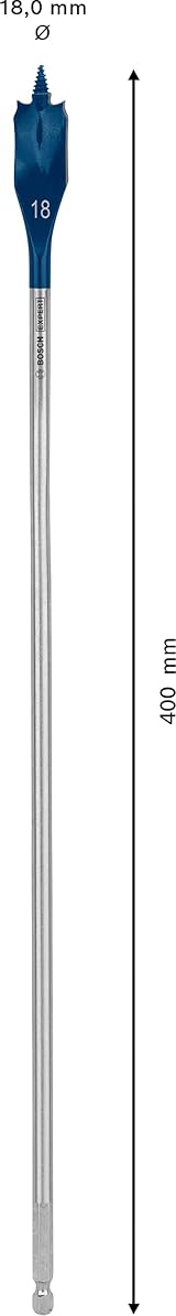 Bosch EXPERT Self Cut Speed Spade Drill Bit 18 mm Ø 400 mm Hex Shank view 4