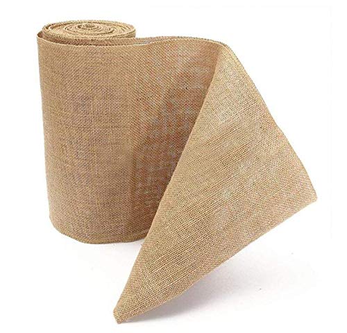 Time to Sparkle 30cmx10M Hessian Roll Table Runner Rustic Burlap Fabric Sewed Edge Vintage Shabby Chic