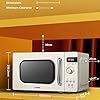COMFEE-Retro-Style-800-w-20-L-Microwave-Oven-with-8-Auto-Menus-5-Cooking-Power-Levels-and-Express-Cook-Button-Apricot-Cream-CM-M202RAFCM COMFEE' Retro Style 800w 20L Microwave Oven with 8 Auto Menus, 5 Cooking Power Levels, and Express Cook Button - Apricot…