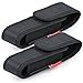 Moobibear 2-Pack Flashlight Pouch Holster Nylon, Adjustable Small Heavy Duty Belt Carry Case Holder for 5"-7" Flashlight, Carry Your Tac Flashlight on Belt primary