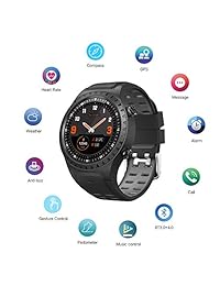 SMA M1 Reloj inteligente de actividad para hombres, monitor de ritmo cardíaco, monitor de sueño, reloj inteligente