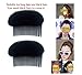 2PCS Black Charming BUMP IT UP Volume Inserts Do Beehive Hair Styler Shaper Insert Tool Hair Comb Bouffant Padding Bun Maker Hair Styling Hair Accessories DIY Hair Beauty Tool for Women Lady Girlthumb 4