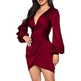 TDiooCor Womens Sexy Ruffle Elegant Bridesmaid Formal Evening Dress Elegant Curvy Wedding Guest Midi Dress